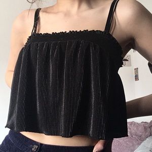 Black flowey tank top